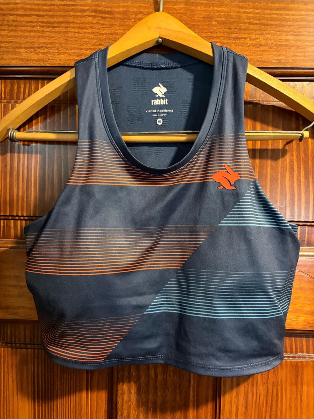 Rabbit Geometric Sports BraCrop Top size M